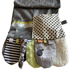 Demdaco Faith Activity Scarf Lightweight Pockets Textural Ribbons Mirror Crinkle